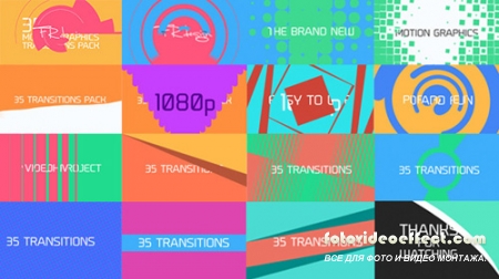 35 Cool Motion Graphics Transitions (Videohive)