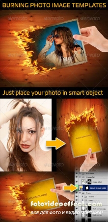 Burning Photo Image In Hand