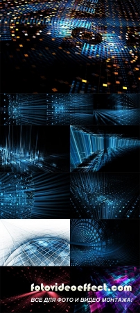 Stock Photo: Abstract business science or technology
