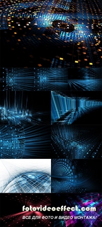 Stock Photo: Abstract business science or technology