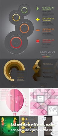 Stock: Modern Curve Design Template, Business Infographic