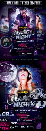 Trance Night Flyer Template