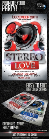 Stereo Love Flyer Template
