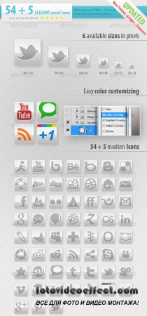 54 Social Media Icons