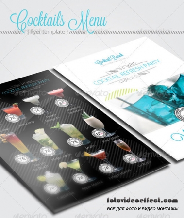 Cocktail Menu Flyer