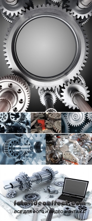 Stock Photo: Mechanical and technical engineering concept