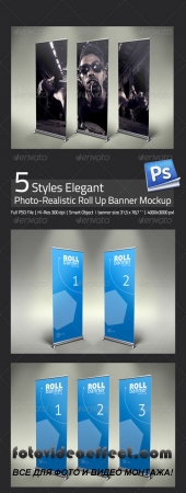 Elegant Professional Roll Up Banner Mock Up