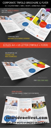 Clean Corporate, Business Trifold & Flyer Pack