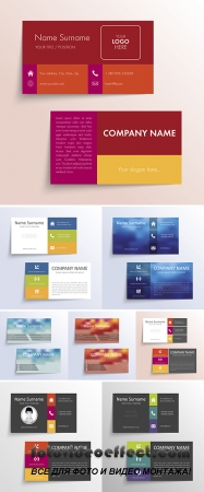 Stock: Modern business card vector