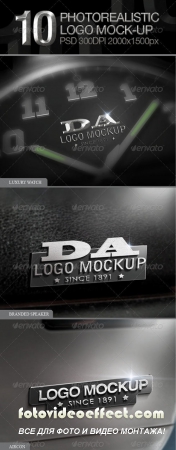 10 Photorealistic Logo Mock-up